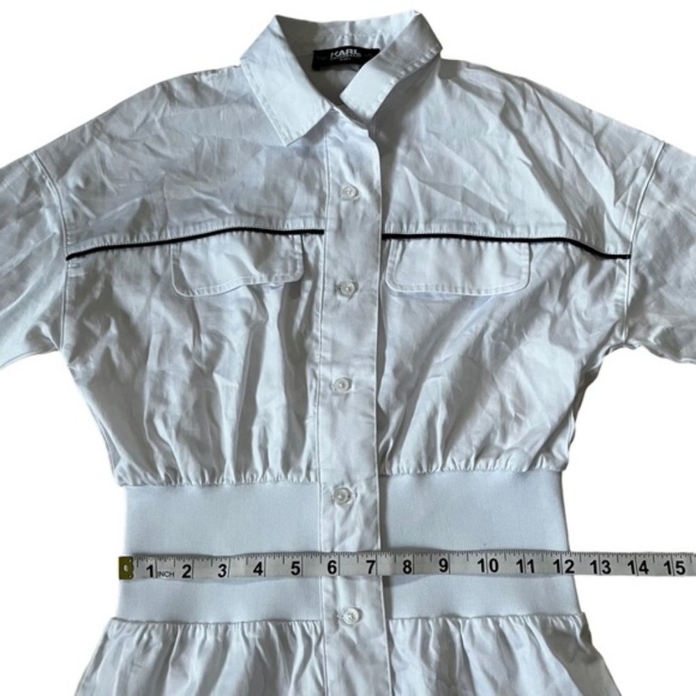 Karl Lagerfeld Kids White Dress Girls Size 10 - Picture 10 of 12